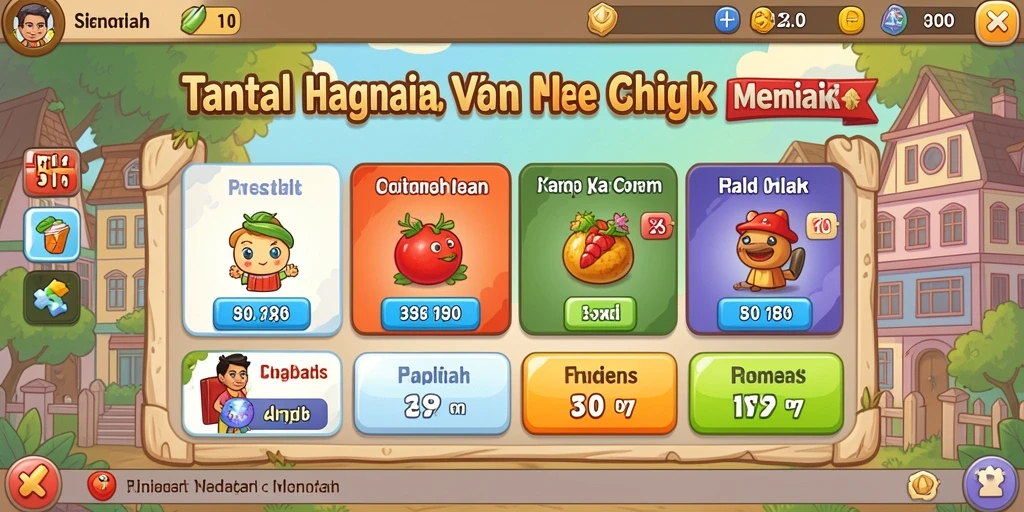 Karakter unik yang dapat dipilih sesuai selera.